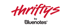 The logo of Thriftys by Bluenotes in the list of Pinnacle Associates Partnerships/ Clients